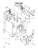 SECTION Diagram and Parts List for TEDL400AN0  Whirlpool Dryer