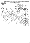 WASHER/DRYER CONTROL PANEL Diagram and Parts List for LTG6234AN2  Whirlpool Washer Dryer Combo
