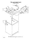 TOP AND CABINET, LIT/OPTIONAL Diagram and Parts List for GLA5580XSN4  Whirlpool Washer