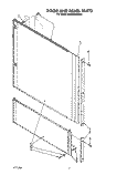 DOOR AND PANEL Diagram and Parts List for KUDI220WWH3  KitchenAid Dishwasher