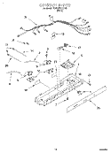 CONTROL Diagram and Parts List for KSRS25QFBL00  KitchenAid Refrigerator