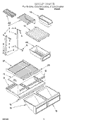 SHELF Diagram and Parts List for ET20NKXAN00  Whirlpool Refrigerator