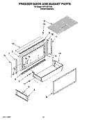 FREEZER DOOR AND BASKET PARTS Diagram and Parts List for KBFO42FTX02  KitchenAid Refrigerator
