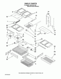 SHELF PARTS Diagram and Parts List for GX5FHDXVY02  Whirlpool Refrigerator