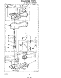 GEARCASE Diagram and Parts List for CA1300XMW0  Whirlpool Washer