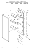 REFRIGERATOR DOOR Diagram and Parts List for KSRS25IHSS00  KitchenAid Refrigerator