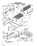 UNIT Diagram and Parts List for ET22PKXAN00  Whirlpool Refrigerator