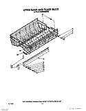 UPPER RACK AND TRACK Diagram and Parts List for KUDI220WWH0  KitchenAid Dishwasher