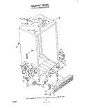 CABINET Diagram and Parts List for EHD262MKWR0  Whirlpool Refrigerator