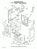 CHASSIS PARTS Diagram and Parts List for WFG381LVS2  Whirlpool Range