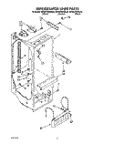 REFRIGERATOR LINER Diagram and Parts List for KSRB22QXBL00  KitchenAid Refrigerator