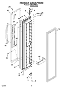 FREEZER DOOR PARTS Diagram and Parts List for KSSC36FMS02  KitchenAid Refrigerator