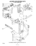 AIR FLOW AND CONTROL , LIT/OPTIONAL Diagram and Parts List for ED22MK1LWR0  Whirlpool Refrigerator