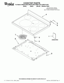 Part Location Diagram of W10823728 Whirlpool Surface Element, 1400/3000 W