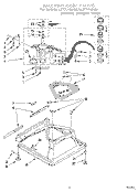 MACHINE BASE Diagram and Parts List for LLT7144AN0  Whirlpool Washer