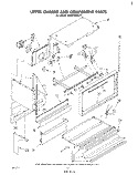 UPPER CHASSIS AND COMPONENT Diagram and Parts List for RM973PXLT1  Whirlpool Microwave Oven Combo