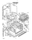OVEN, LIT/OPTIONAL Diagram and Parts List for RM286PXV3  Whirlpool Microwave Oven Combo