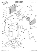 UNIT PARTS Diagram and Parts List for ACE124XK2  Whirlpool Air Conditioner