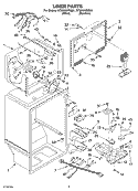 LINER PARTS Diagram and Parts List for GT9SHKXMS01  Whirlpool Refrigerator