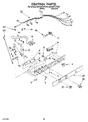CONTROL, OPTIONAL Diagram and Parts List for 8ED20ZKXFW05  Whirlpool Refrigerator