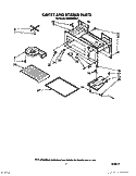 CAVITY AND STIRRER Diagram and Parts List for MH6700XW1  Whirlpool Microwave