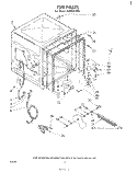 TUB, LIT/OPTIONAL Diagram and Parts List for SHF5501W0  Whirlpool Dishwasher