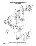 AIR FLOW AND RESERVOIR Diagram and Parts List for KSRF42DTX01  KitchenAid Refrigerator