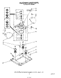 MACHINE BASE Diagram and Parts List for KELC500SWH1  KitchenAid Washer Dryer Combo