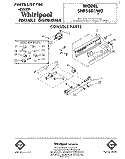 CONSOLE Diagram and Parts List for SHF5801W0  Whirlpool Dishwasher