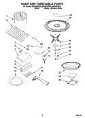 RACK AND TURNTABLE PARTS Diagram and Parts List for GH6208XRS0  Whirlpool Microwave