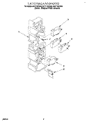 LATCH BOARD Diagram and Parts List for MH7115XBZ5  Whirlpool Microwave