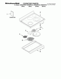 Part Location Diagram of WPW10275049 Whirlpool Dual Radiant Surface Element 2500/1200 watts