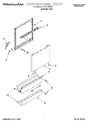 DOOR AND PANEL Diagram and Parts List for KUDC24SESS5  KitchenAid Dishwasher