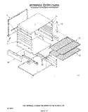 INTERNAL OVEN Diagram and Parts List for SF3001SRW1  Whirlpool Range