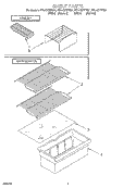 SHELF Diagram and Parts List for ET14CKYFW01  Whirlpool Refrigerator