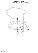 HEATER PARTS Diagram and Parts List for KUDM03FTWH2  KitchenAid Dishwasher