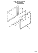 OVEN DOOR Diagram and Parts List for RS600BXBH1  Whirlpool Range