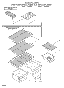 SHELF, LIT/OPTIONAL Diagram and Parts List for RT14BKXFW00  Whirlpool Refrigerator