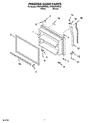 FREEZER DOOR PARTS, OPTIONAL PARTS Diagram and Parts List for KTRP22KRWH02  KitchenAid Refrigerator