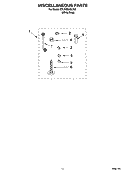 MISCELLANEOUS  PARTS, OPTIONAL PARTS (NOT INCLUDED) Diagram and Parts List for 8TLSQ9545LW0  Whirlpool Washer