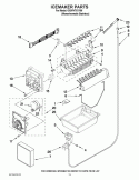ICEMAKER PARTS Diagram and Parts List for GX5FHTXVY06  Whirlpool Refrigerator