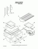 SHELF PARTS Diagram and Parts List for 5GR2SHKXLS06  Whirlpool Refrigerator