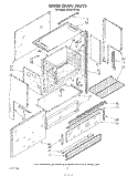 UPPER OVEN Diagram and Parts List for SE960PEPW4  Whirlpool Range