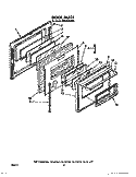 DOOR Diagram and Parts List for RS6750XVW2  Whirlpool Range