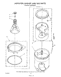 AGITATOR, BASKET AND TUB Diagram and Parts List for CA2762XSW2  Whirlpool Washer