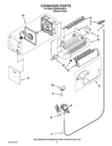 Part Location Diagram of W10372199 Whirlpool ARM-SHUT