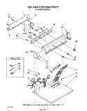 CABINET Diagram and Parts List for GL6050VL0  Roper Dryer