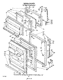 DOOR, LIT/OPTIONAL Diagram and Parts List for ET20AKXLWR1  Whirlpool Refrigerator