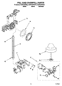FILL AND OVERFILL PARTS Diagram and Parts List for KUDS02SRBL2  KitchenAid Dishwasher