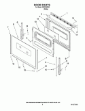 DOOR PARTS Diagram and Parts List for IER320WW0  Inglis Range